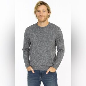 Hawker Rye Cashmere Blend Heathered Gray Crewneck Sweater